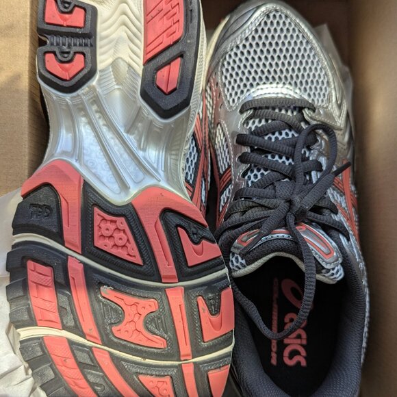 Asics Gel Kayano 14 White Papaya Model #1203A740-101 Sneakers US Men 6.5 Women's - Picture 4 of 14